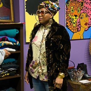 Black and brown velour jacket sz XL